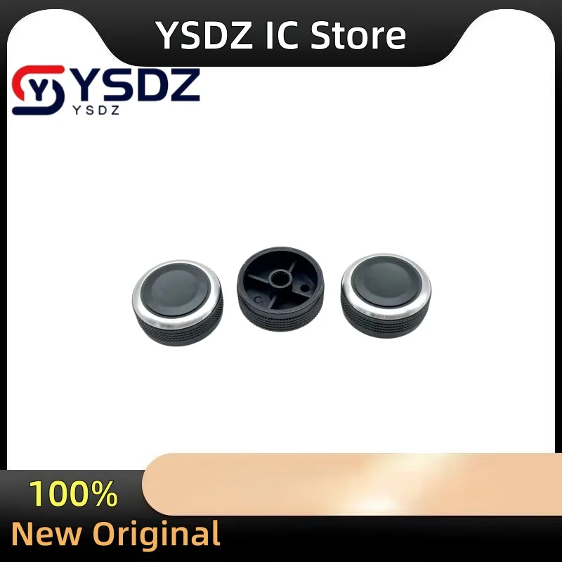 1 peça 30mm botão redondo modificado para console central de navegação automotiva, áudio, botão preto de volume, tampa de liga leve