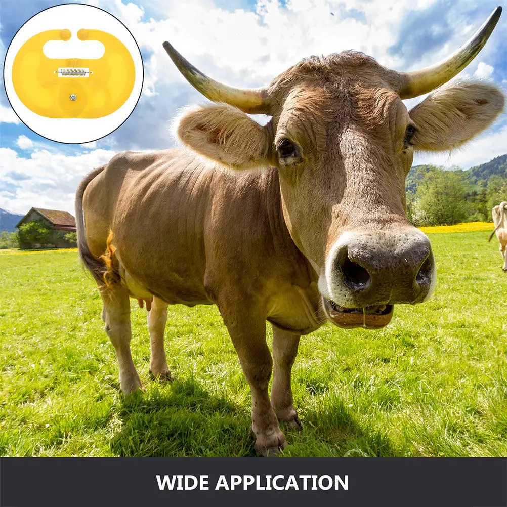 2Pcs Calf Weaner Device Portable Plastic Nose Ring Essential Farm Tool for Cattle Cow Weaning Livestock Supply Accessories