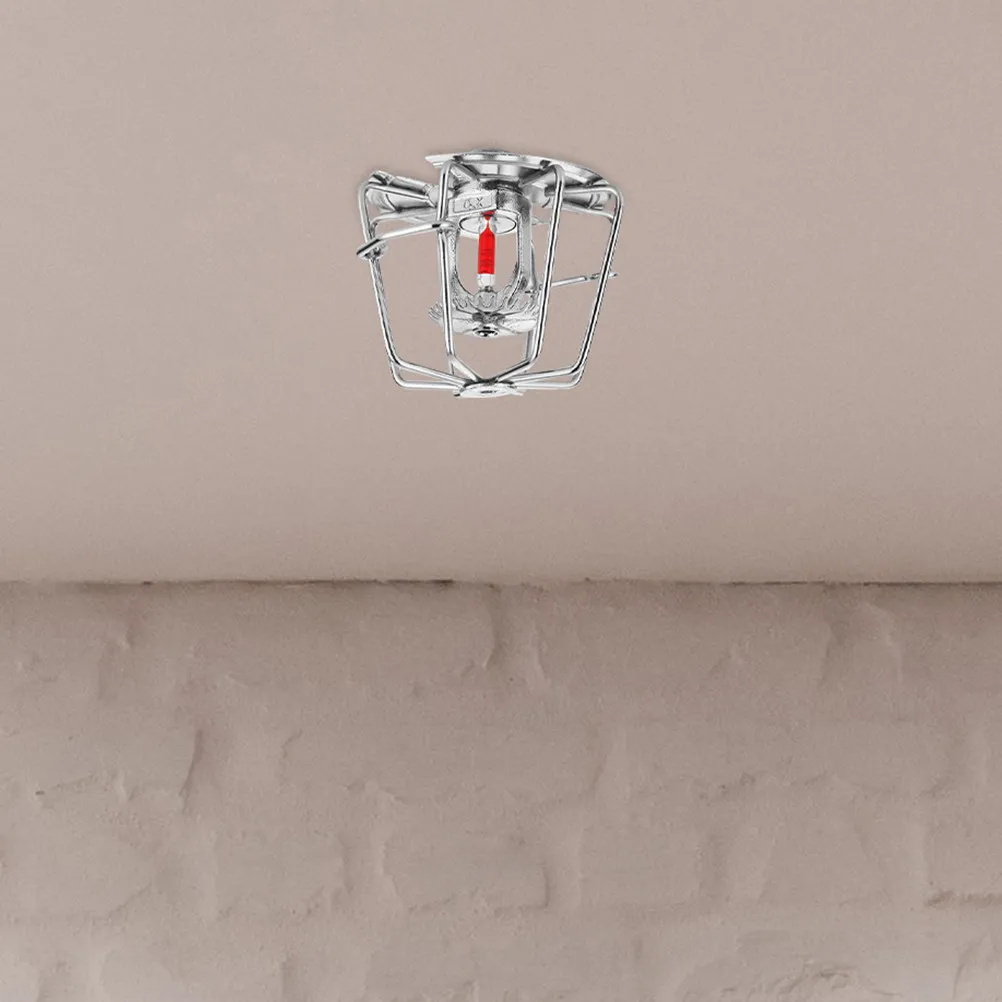 

2Pcs Metal Fire Sprinkler Head Protector Iron Wire Cage Cover Debris Proof High Temp Resistant for Commercial Residential