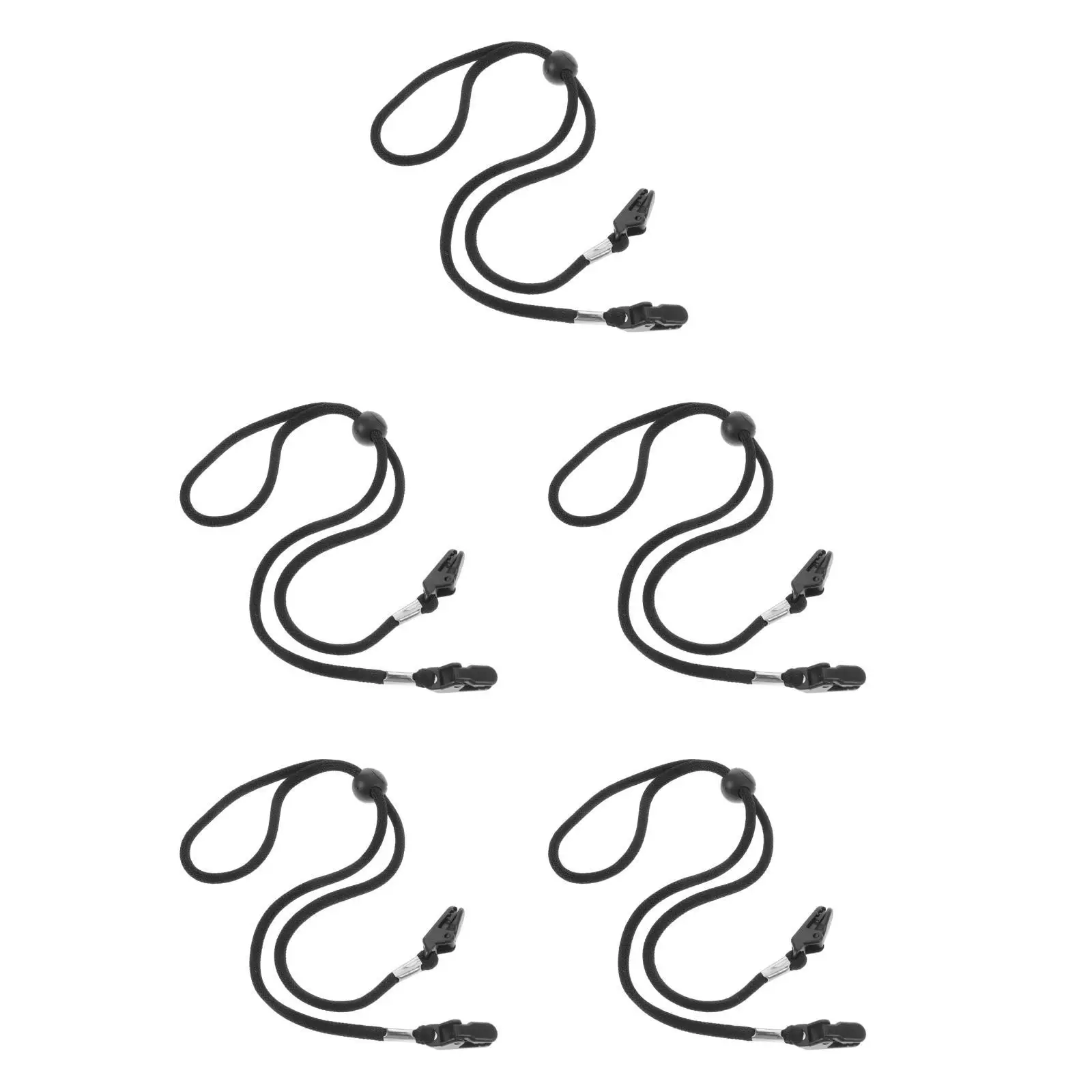 

5pcs 5 Pieces Chin Straps for Hats Adjustable Retainer Cap Clips Anti- Lost Cord Fastener