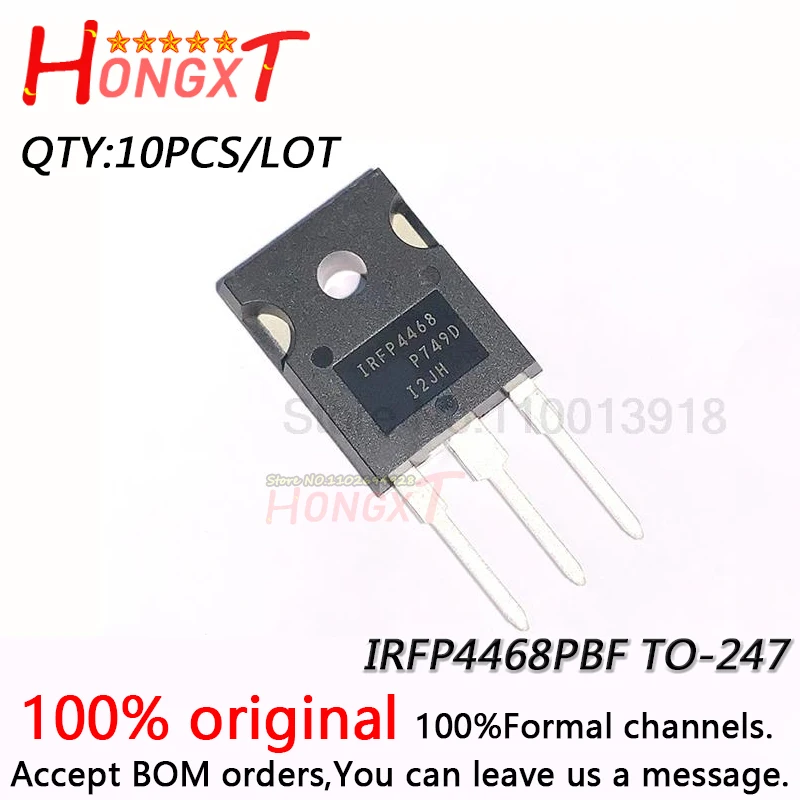 

10PCS 100% NEW IRFP4468PBF IRFP4468 TO-247 N-channel high power field effect tube 100V 195A