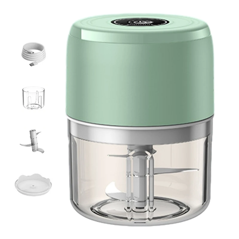 100/250mL Mini elektryczny krajalnica do warzyw czosnkowy Chili imbirowy Masher urządzenie wytrzymałe blendery USB do ładowania kuchenne 918D