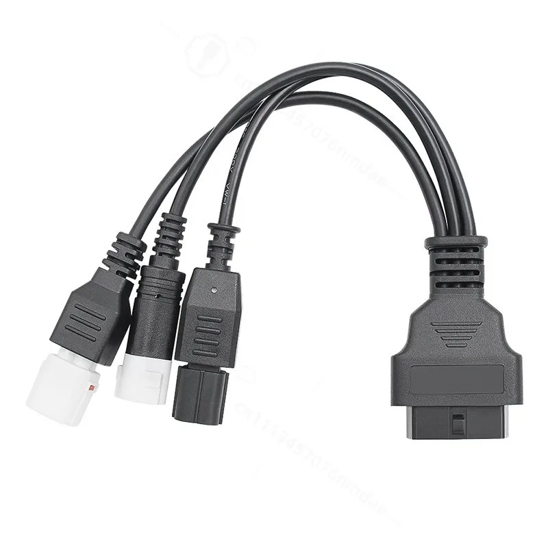 Motorcycle OBD2 Diagnostic Cable 3Pin 4Pin 6Pin Adapter Connector, Motorbike Diagnostic Extension Wire for Fault  Reading Tool