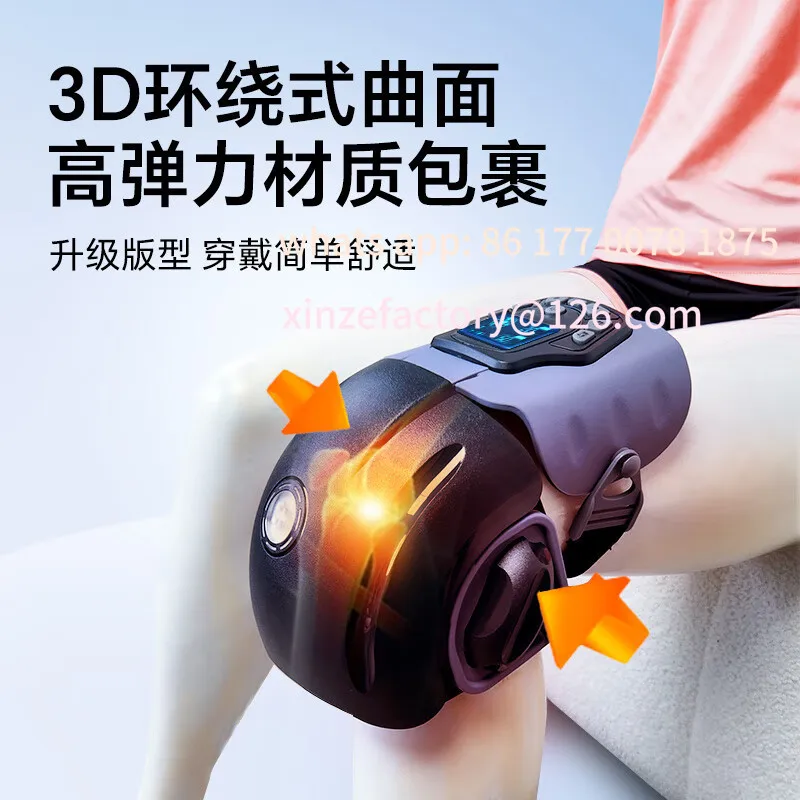 Customizable Old Cold Legs Knee Massage Physiotherapy Device Health Knee Pads Electric Heating Warm Legs Massage Device view 4