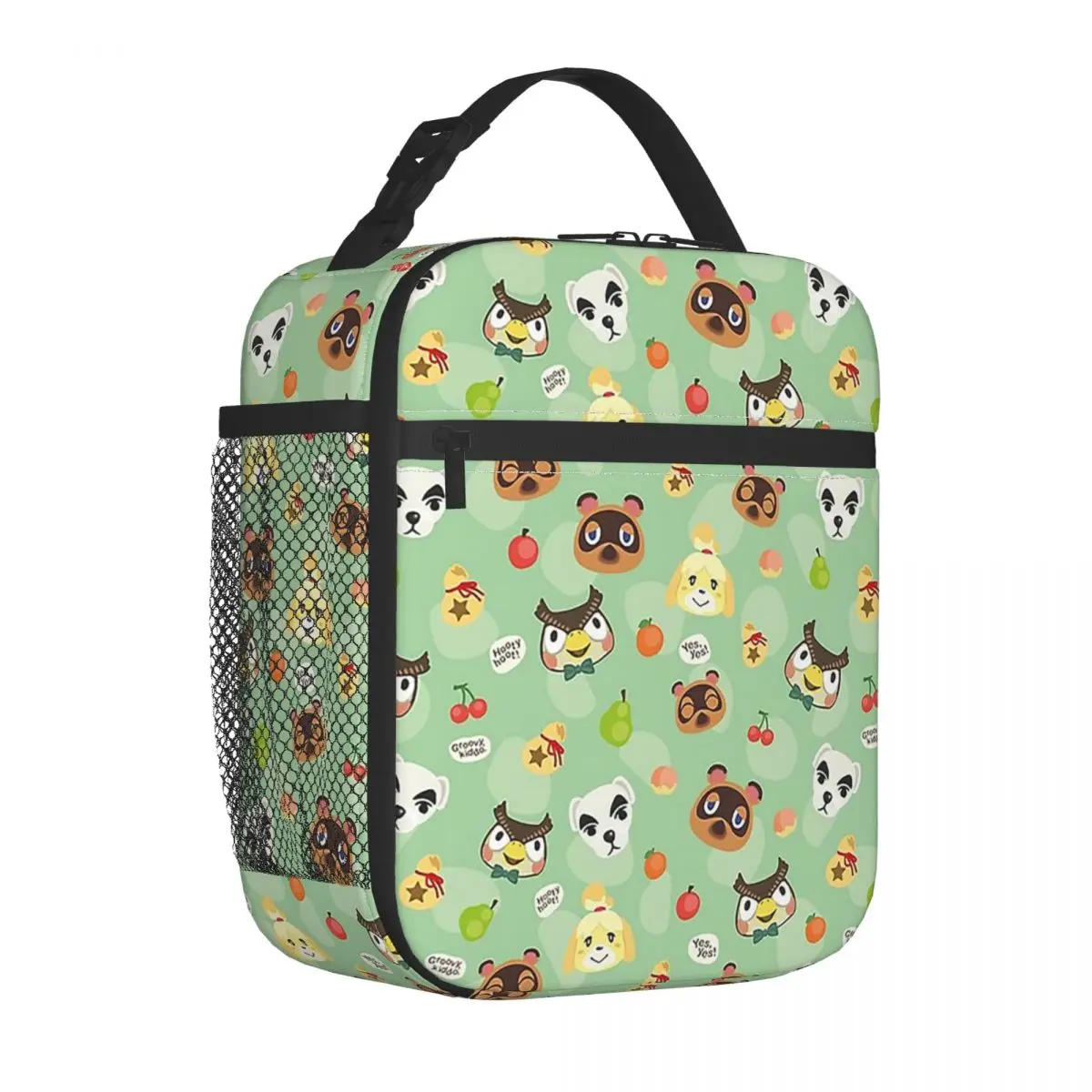 Anime Cartoon Insulated Lunch Bag Animal Crossings Meal Container Thermal Bag Tote Lunch Box School Travel Food Storage Bags