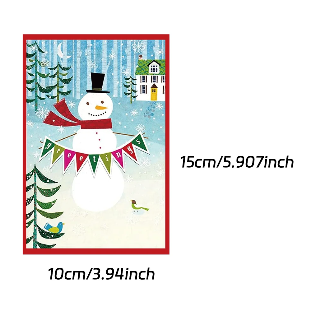 10pcs Christmas Holiday Postcards for Dorm Rooms & Bedrooms Minimalist Wall Decor Message Cards Creative Gift Cards