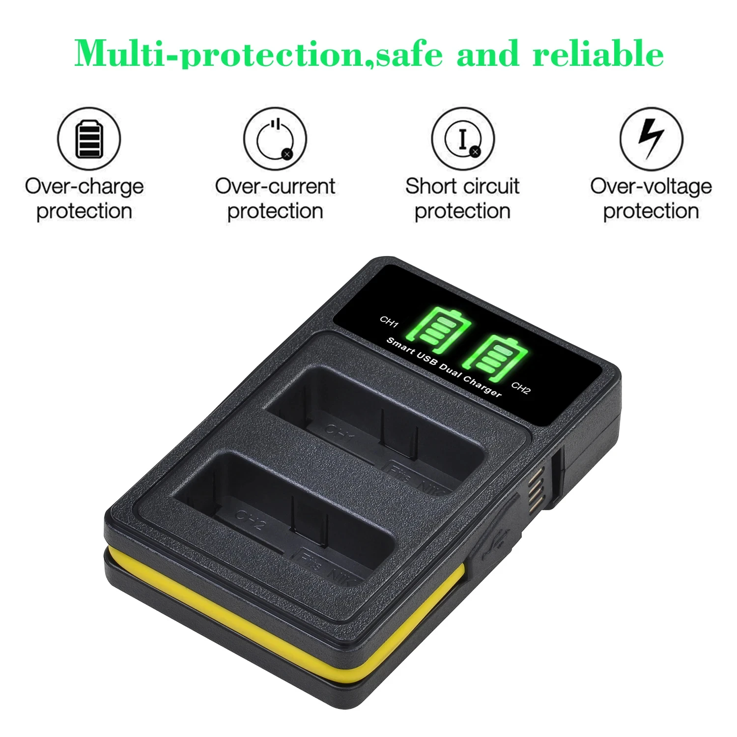 EN-EL14 EL14a ENEL14 Battery Charger for Nikon D5200 D3100 D3200 D5100 P7000 P7100 MH-24 Charger