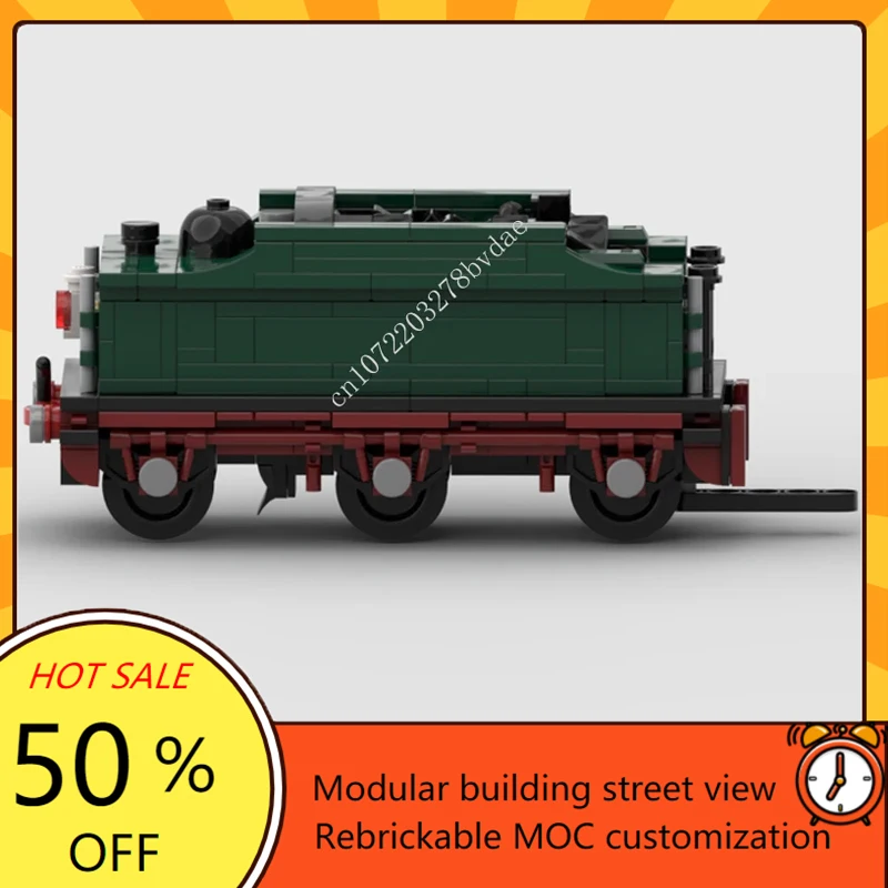 955PCS City Railway Train MOC GWR Class 3440 Steam Locomotive Model Building Blocks DIY Creative Collection Toys Birthday Gifts