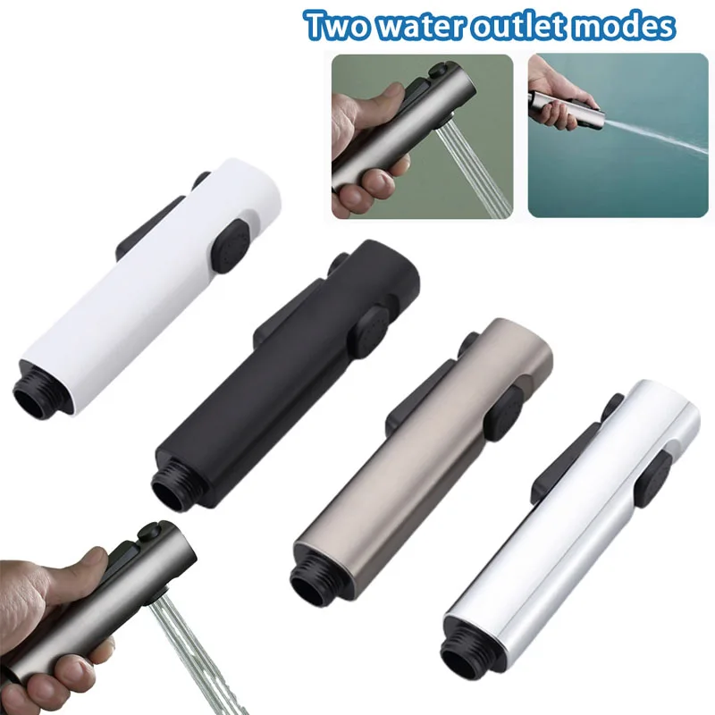 ABS Toilet Bidet Sprayer Shower Head Two Function WC Clean Handheld Wash Faucet Thread G1/2' Bathroom Hand Sprayer