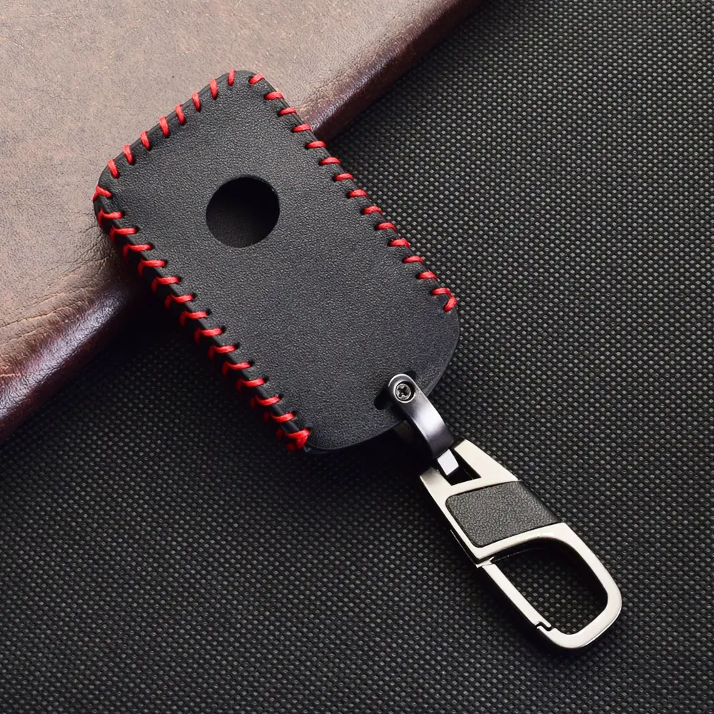 Leder Auto Schlüssel Fall Smart Keyless Fernbedienung Anhänger Protector Abdeckung Keychain Für Mazda 3 CX-9 CX-5 CX-30 2020 2021 MX-5 2022 – Detail 6