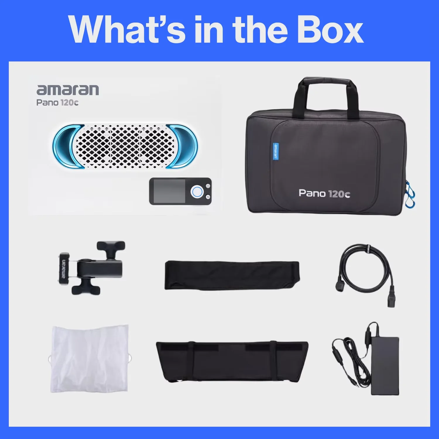 Amaran Pano 120c Kit 120W RGBWW LED Video Light