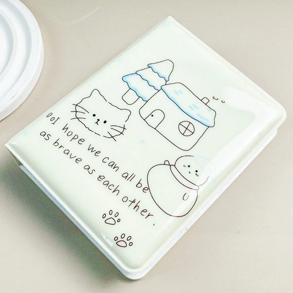 

Мини-зимняя карта с изображением кошки, 3-дюймовый фотоальбом из ПВХ, 36 слотов, держатель для карточек с изображением идола