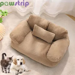 Luxury Cat Bed Warm Cozy Pet Sleeping Mat for Small Medium Dogs Cats Soft Non-slip Cat Sofa Kitten Puppy Nest Pet Supplies