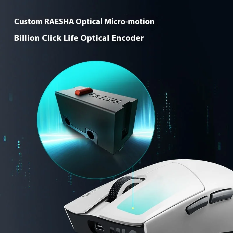 Thunderobot Ml9 Mini Gaming Mouse Tri-Mode Wireless Paw3950 Lightweight Flash Connection Customized Gaming Mouse Pc Accessories