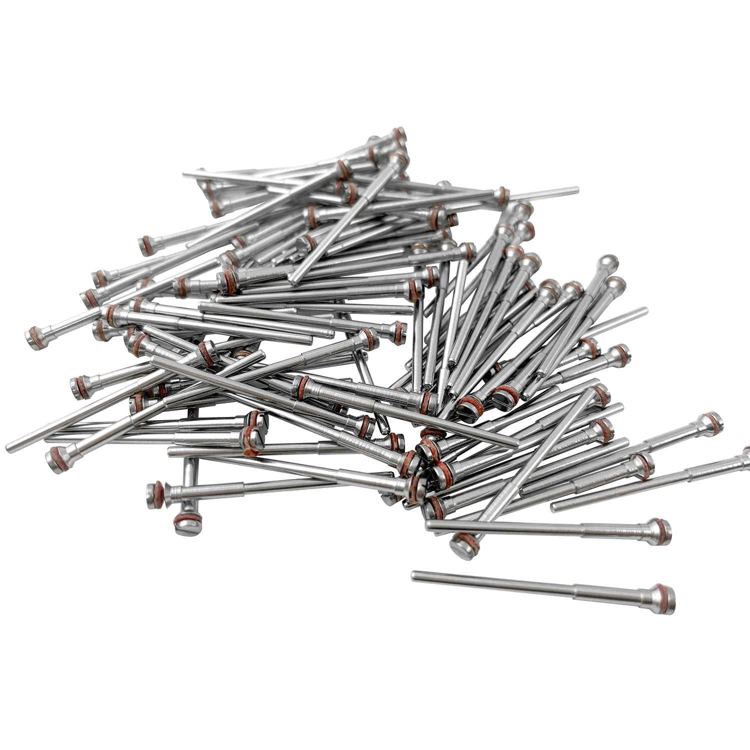 

100Pcs Dental Holding Needle Polished Shaft Polishing Shank Mandrel Burs Rotary Tool For Polisher Machine Cutting Dentist Tools