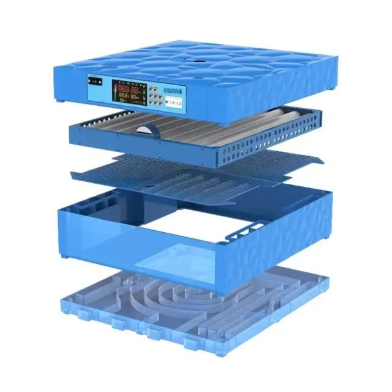 حاضنة بيض صغيرة بنظام شمسي 128 قطعة لدجاج البط تركيا مع التحكم التلقائي في درجة الحرارة وإمدادات المياه