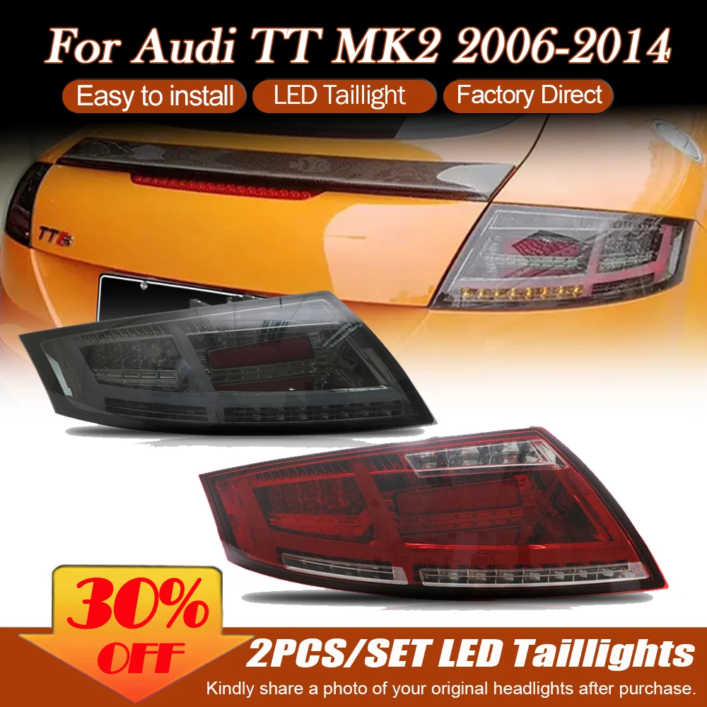 

LED Tail Lights For Audi TT 2006-2014 Rear Lamps Taillights Rear Fog Lights Dynamic Turn Signal Brake Light Car Light Assemblies