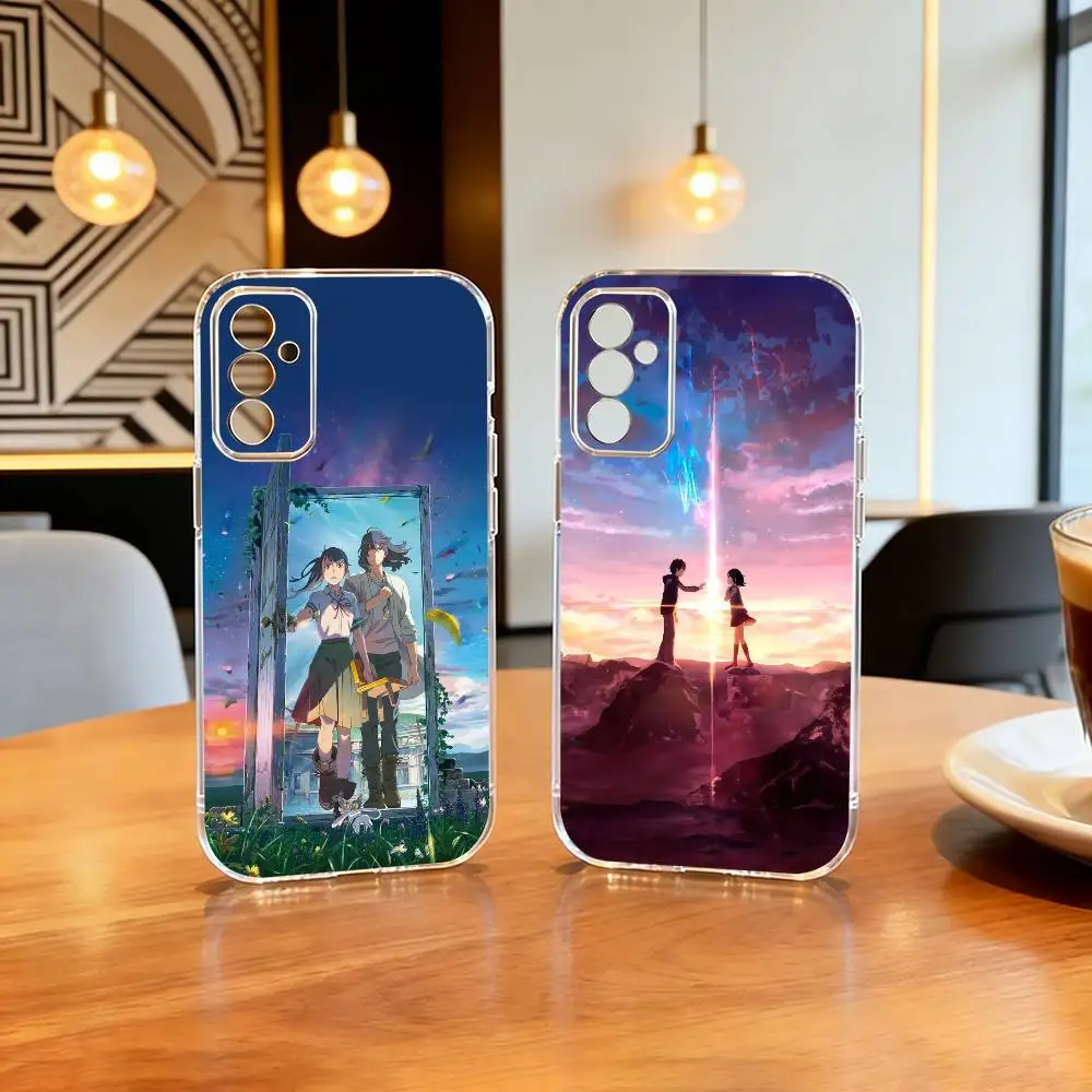 

Suzume No Tojimari Daijin Phone Case Transparent Silicone Soft For SamsungA10,12,20,21S,30,31,40,50,51,52,70,71