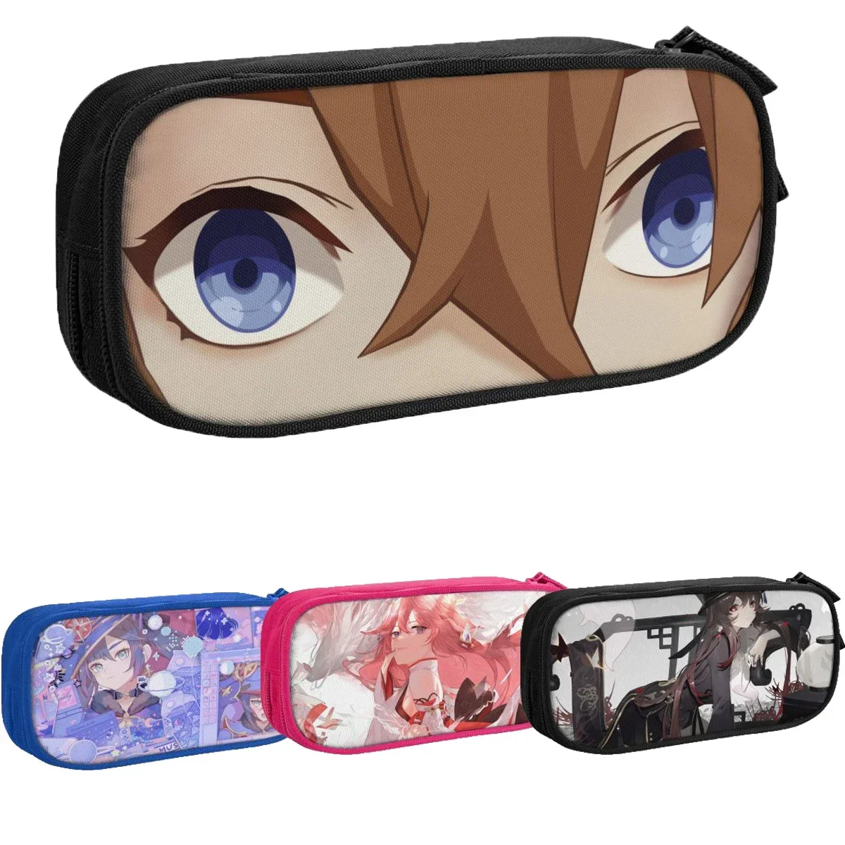 

Childe Genshin Impact Pencil Cases Cute Anime Game Pen Box Bags Girls Boys Big Capacity Students School Cosmetic Pencilcases