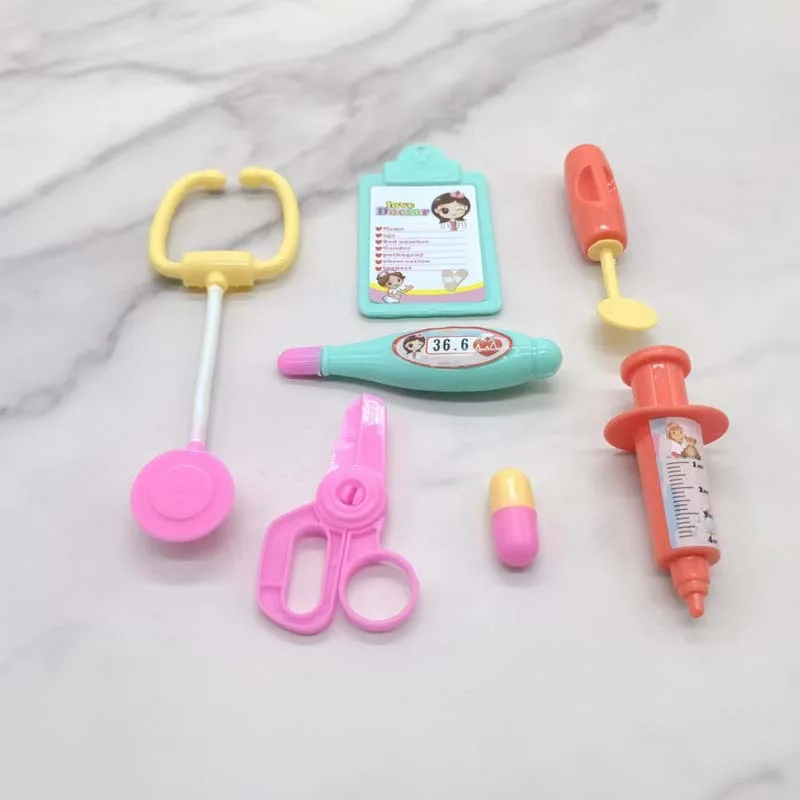 Miniature Items 30cm Nurse Doll with Accessories Dog Set Washing Set Mini Dollhouse for Barbie Princess Toys for Girl Doll