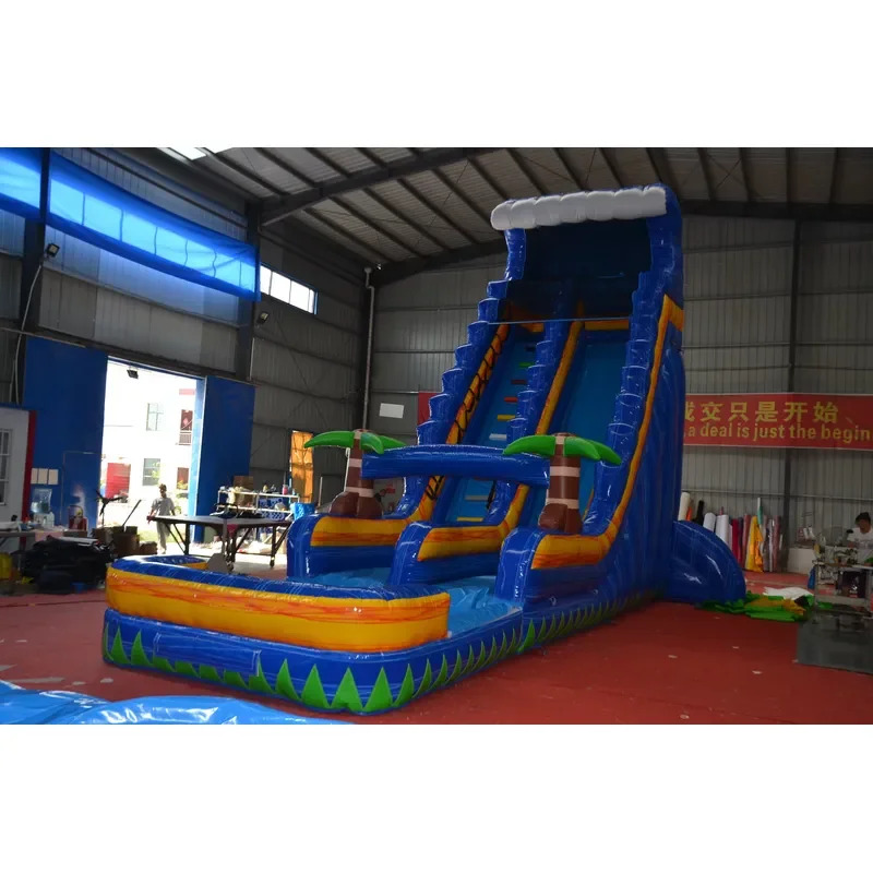 2026Tall Giant Double Lane Commercial Inflatable Water Slide for Backyard Outdoor Kids Summer Party