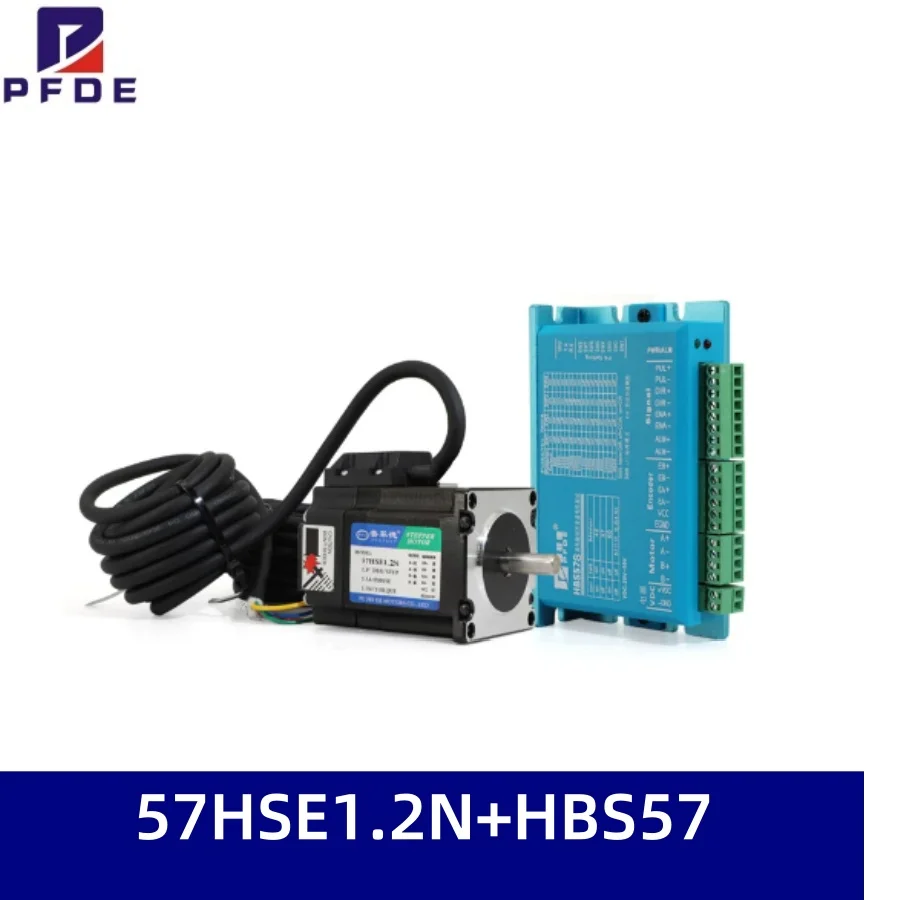 Nema 23 1.2nm Stepper Servo Motor 57HSE1.2N+HBS57 Closed-loop Step Motor/DL57 High Performance Step Servo Drive 2 Phase.