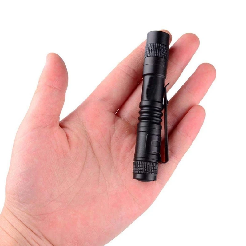 Flashlight Pen Torch Super Small Mini AAA XPE-R3 LED Lamp Belt Clip Light Pocket Torch With Holster