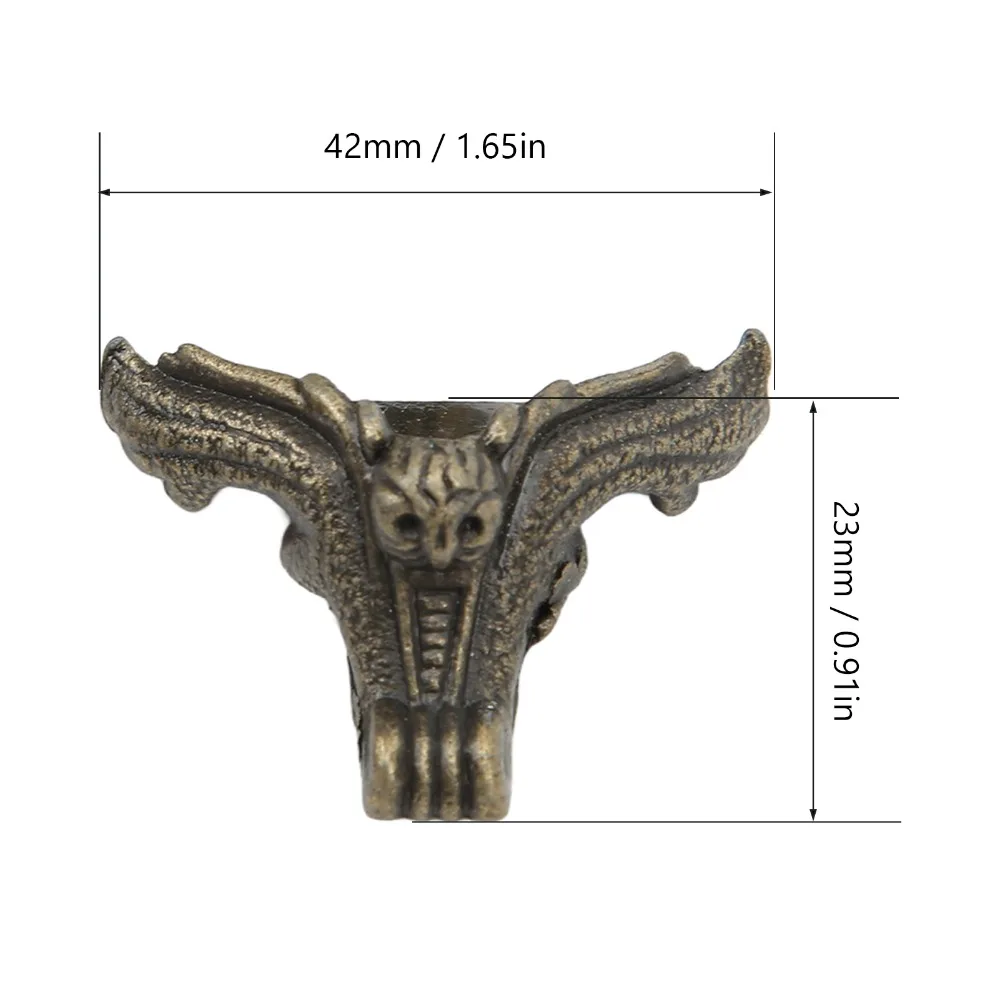 4pcs Angle code Zinc Alloy Jewelry Box Feet Vintage Animal Foot Wood Case Legs Sturdy Rustproof Jewelry Box Legs Furniture view 6