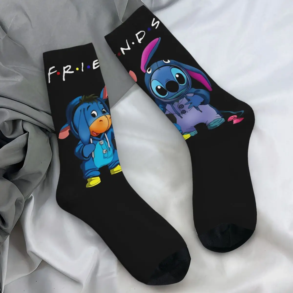 

Stitch Stockings Adults Men and friend Socks Warm Soft Harajuku Socks Autumn Running Sports Anti Bacterial Graphic Socks Gift