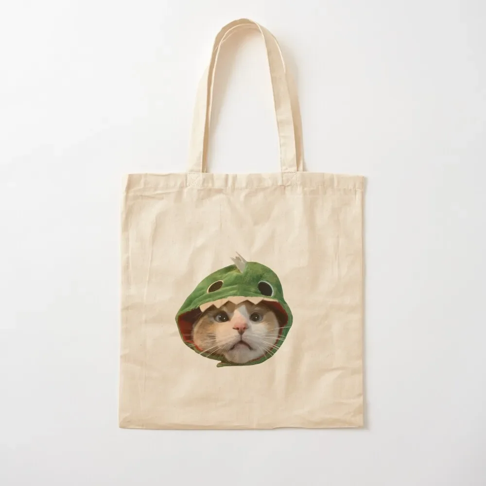 

Dino hat Tote Bag reusable shopping bags canvas tote large size bags Bag