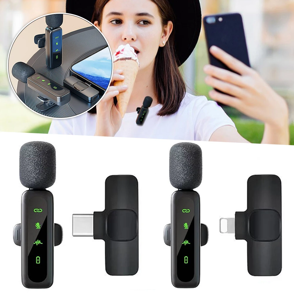 Lavalier Microphone Microphone Réduction du bruit Microphone Plug Play Play Microphone for Vlog / Recording / Live Stream / Interview