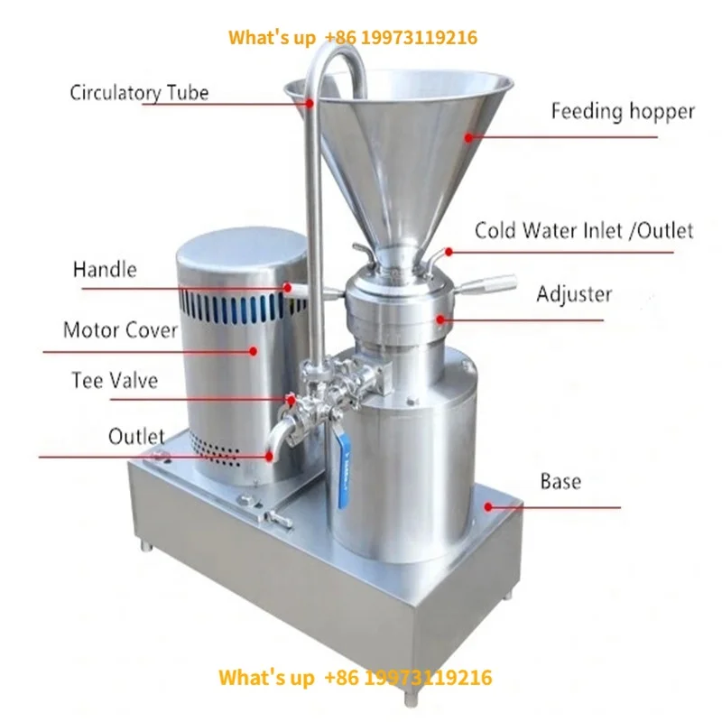 2026 Hot Sale Sesame Peanut Butter Cream Making Machine/Peanut Butter Paste Grinding Machine /Colloid Mill