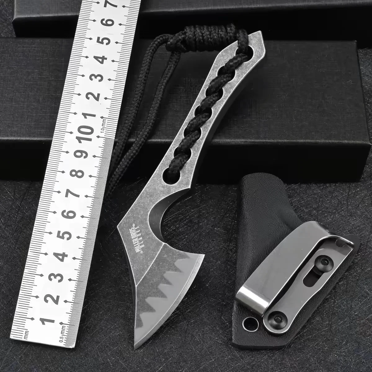 Outdoor High Quality Multifunctional Mini Hand Axe Portable Camping Tactical Axe EDC Equipment High Manganese Steel Tool
