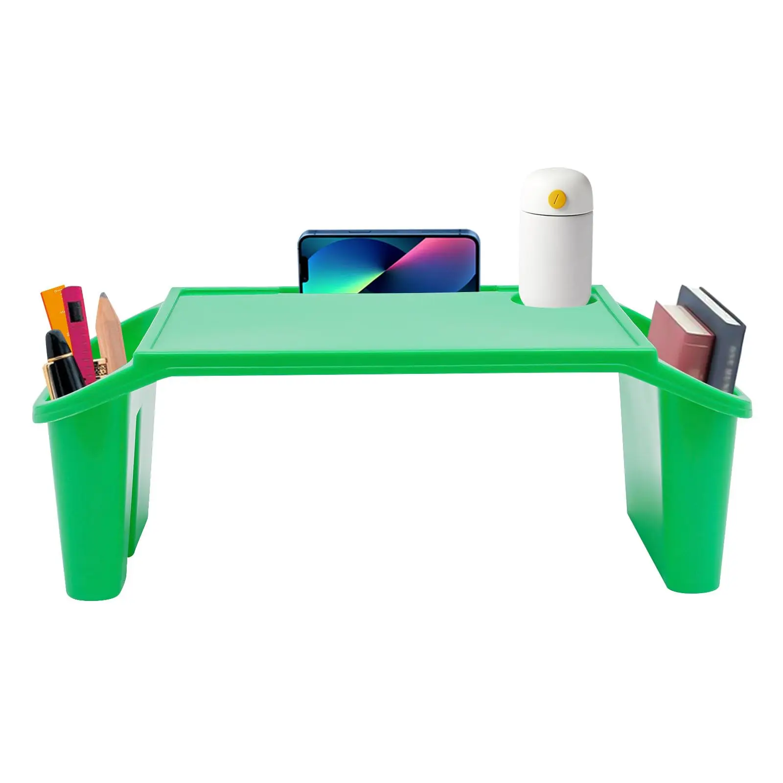 6 Portable Lap Kids Desk, Pack Lap Desk Tray with Storage Slots, Activity Tray, Drawing, Stackable, Writing, Eating, Classroom, 19