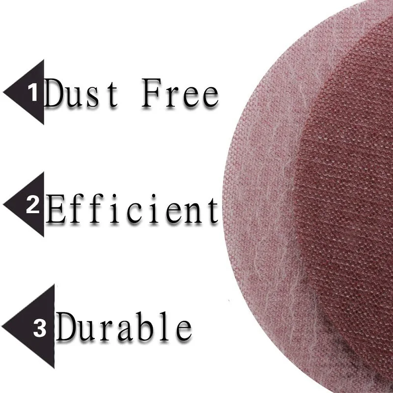 50pcs 3 Inch Mesh Sanding Disc 75mm Dust Free Sandpaper Hook Loop Orbital Sander Abrasive Grinding Paper for Wood Cars Polishing