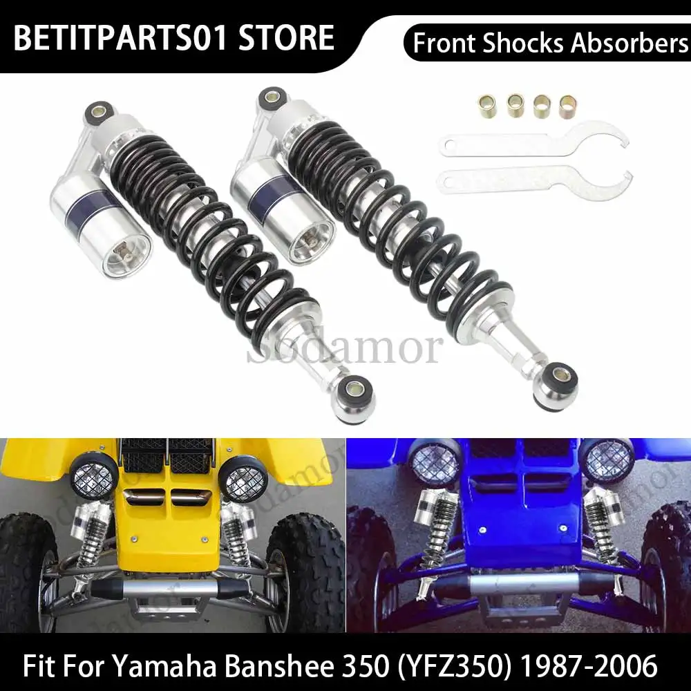 

1 Pair Front Air Shocks Absorber Set 375mm 410mm Accessory Fit For 2006 Yamaha Banshee 350 YFZ350SP 50th Anniversary Edition