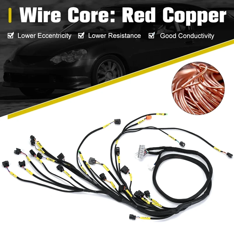 K20 K24 K-Serisi Sıkıştırılmış Dönüşüm Kablo Demeti Motor Kablo Demeti Honda Acura K-Swap Integra CRX EK EG Civic EP3 01-05 RSX Parçaları