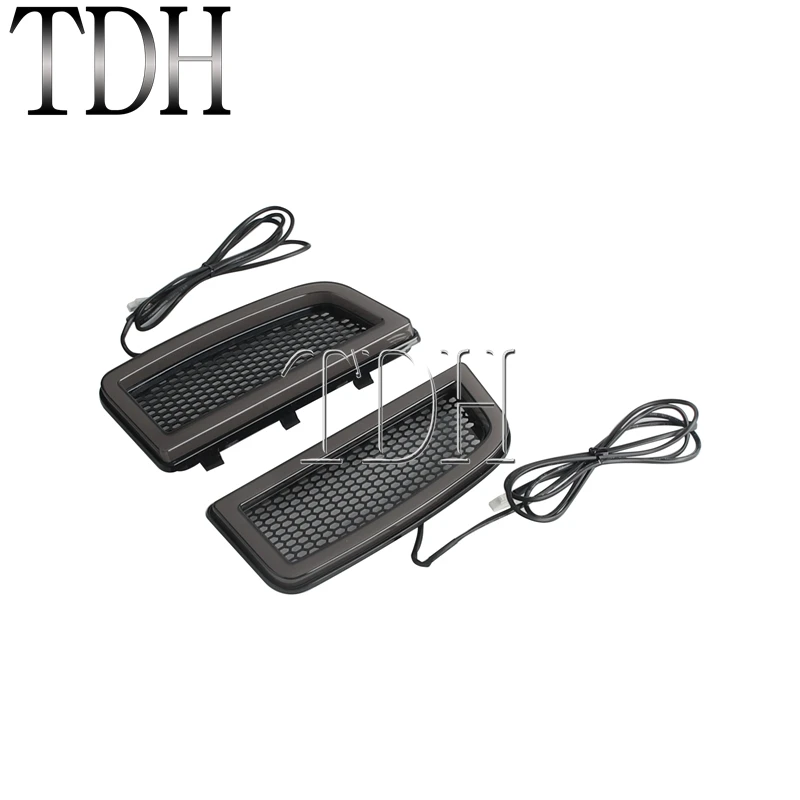 Motorcycle DRL LED Turn Signal Light Fairing Lower Grills For Harley Touring Street Electra Glide FLHTK FLHTKSE FLHXSE CVO 14-20