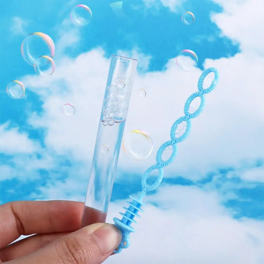 ใช้งานง่าย 5 หลุมที่มีสีสัน Bubble Tube ของเล่นสบู่มือถือ Cat PAW Bubble Blower คลาสสิกหลอด MINI Bubble Wand เด็ก