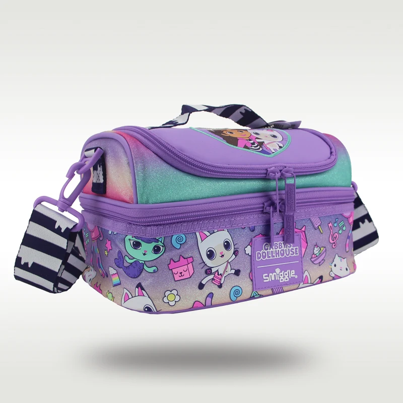 Australia smiggle original children's lunch bag Gabby crossbody shoulder picnic bags girls fruit lunchbox 9 inches