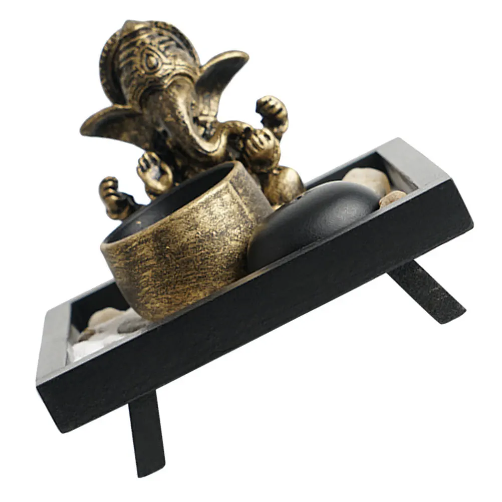 

Economical Practical Elephant Buddha Candlestick Eye Catching Table Craft Decor Perfect for Various Places Candlestick Decor
