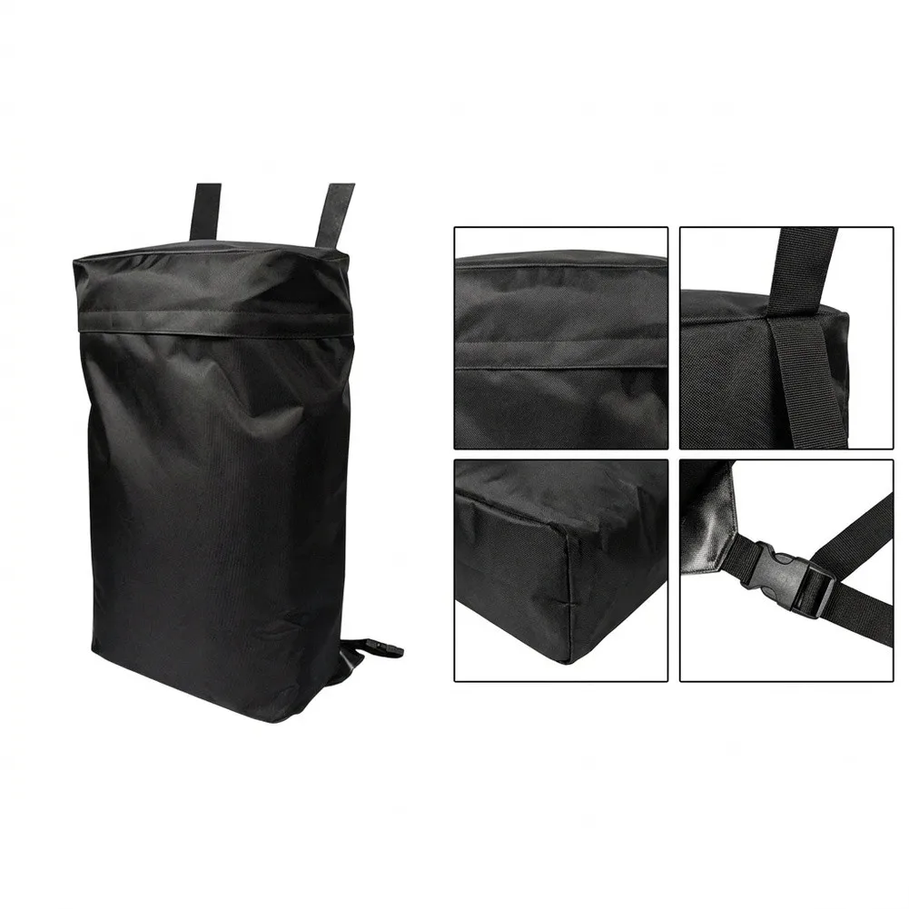 Mountable Hanging Bag for SUV Spare Tire with Oxford Cloth Build External Mesh Pocket and Adjustable Buckle Securing System