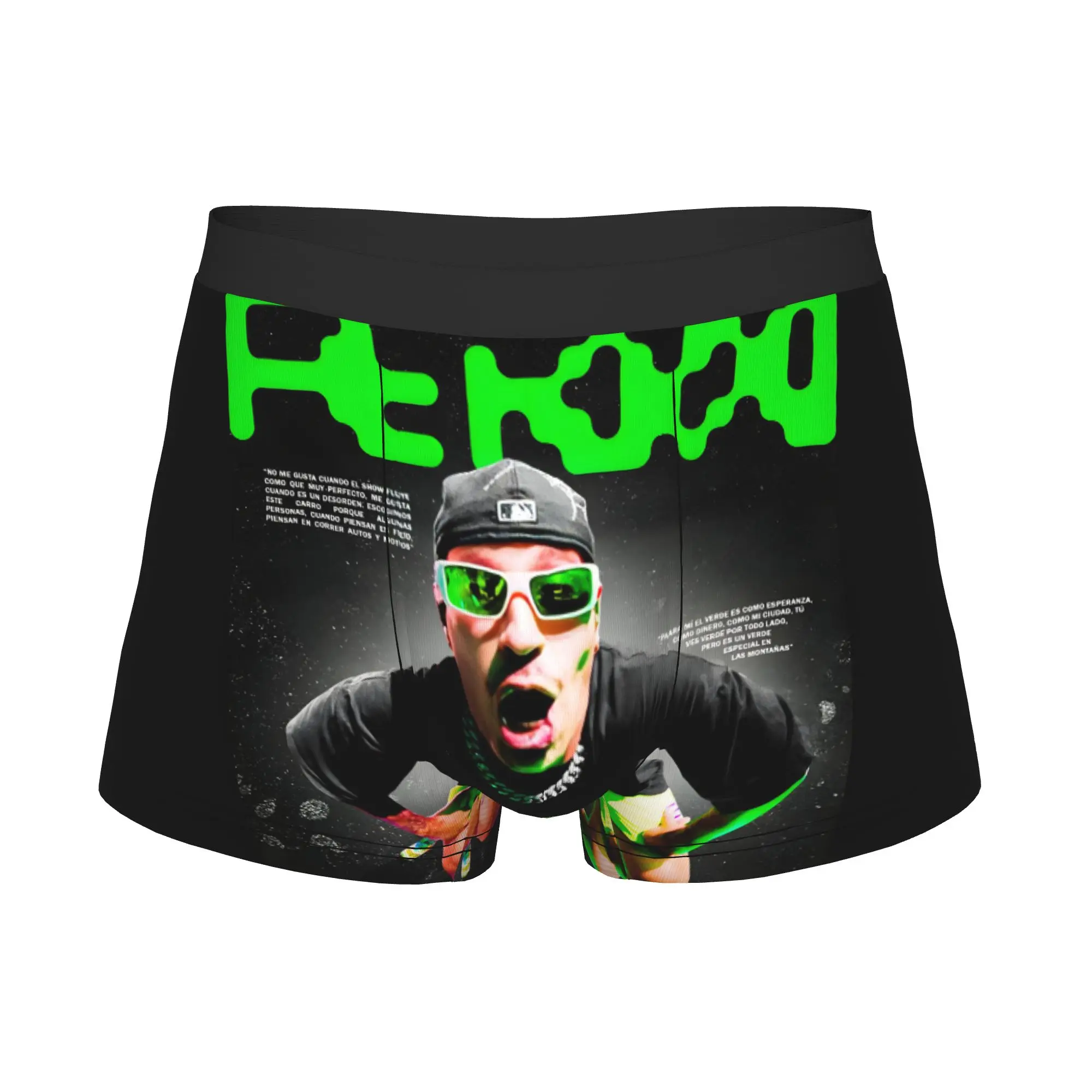 Feid Ferxxo   Underwear Male Print Active Boxer Briefs Shorts Panties Soft Underpants