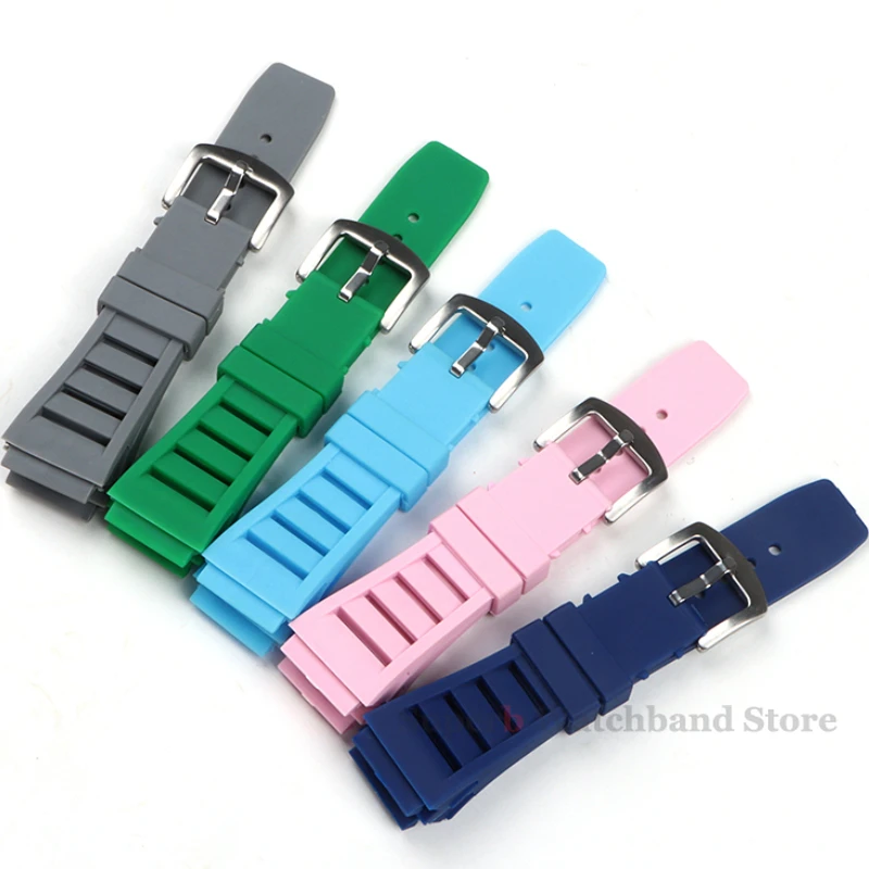 17mm*21mm Soft Silicone Watch Strap for Richard Mille Sport Waterproof Bracelet Watch Diving Rubber Men Women Watch Accessories