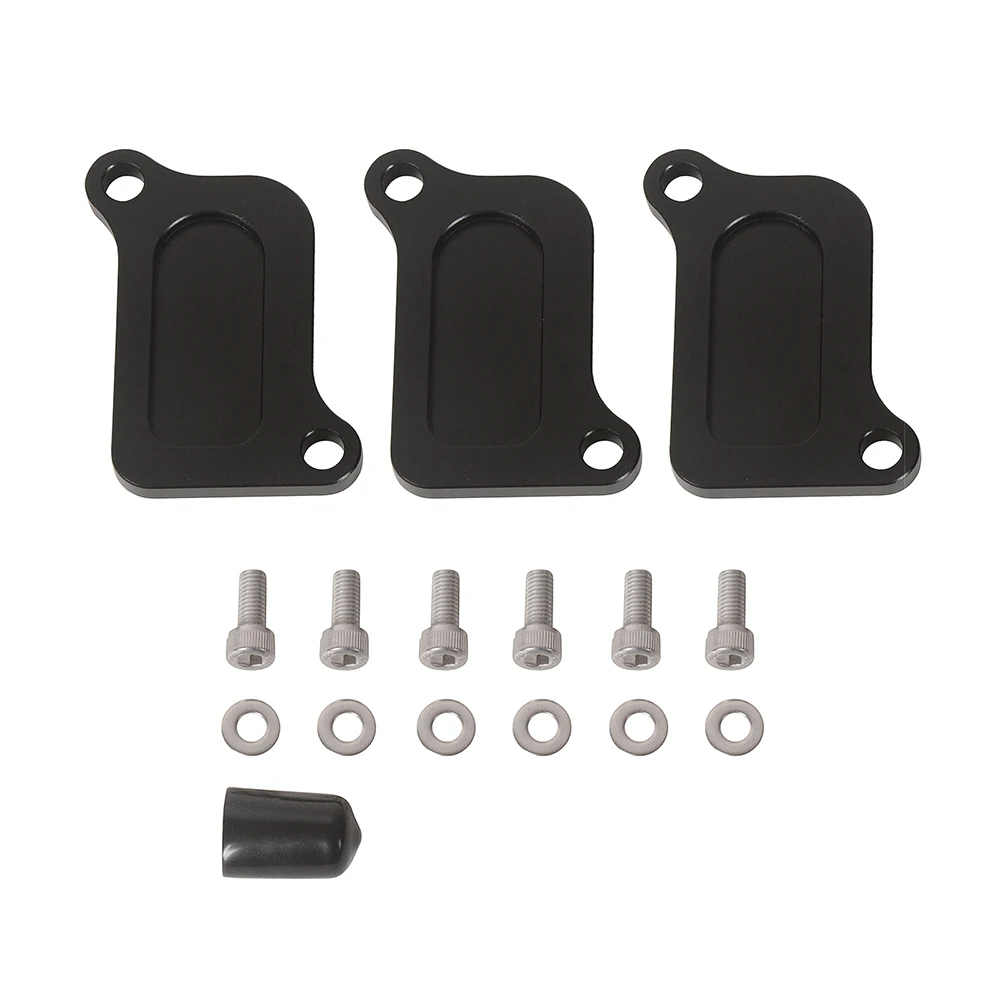 For Triumph Speedtriple 1050 2005 2006 2007 2008 2009 2010 Aluminum Smog Block Off Plates Cover Fit Motorcycle Accessories 3PCS