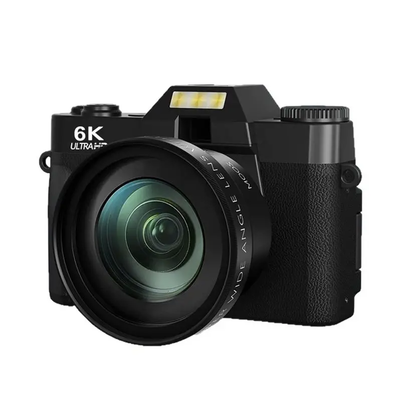 

【BLACK FRIDAY】Digital Photography Camera 64MP 6K WIFI Web Camcorder Vintage Design 3" Flip Screen 16X Digital Zoom Vlog Video Re