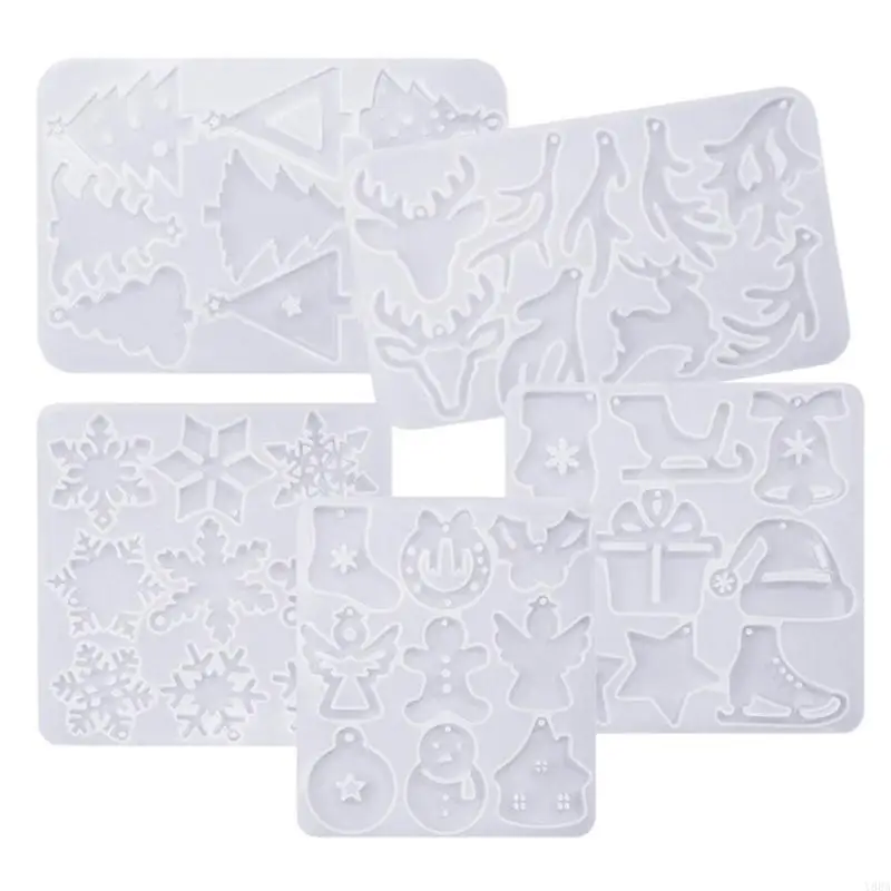 Y88Aイヤリングペンダントシリコーンカビdiyクリスマスペンダントクリスタルエポキシ樹脂ジュエリーカビを作成した手作りのキーチェーン型