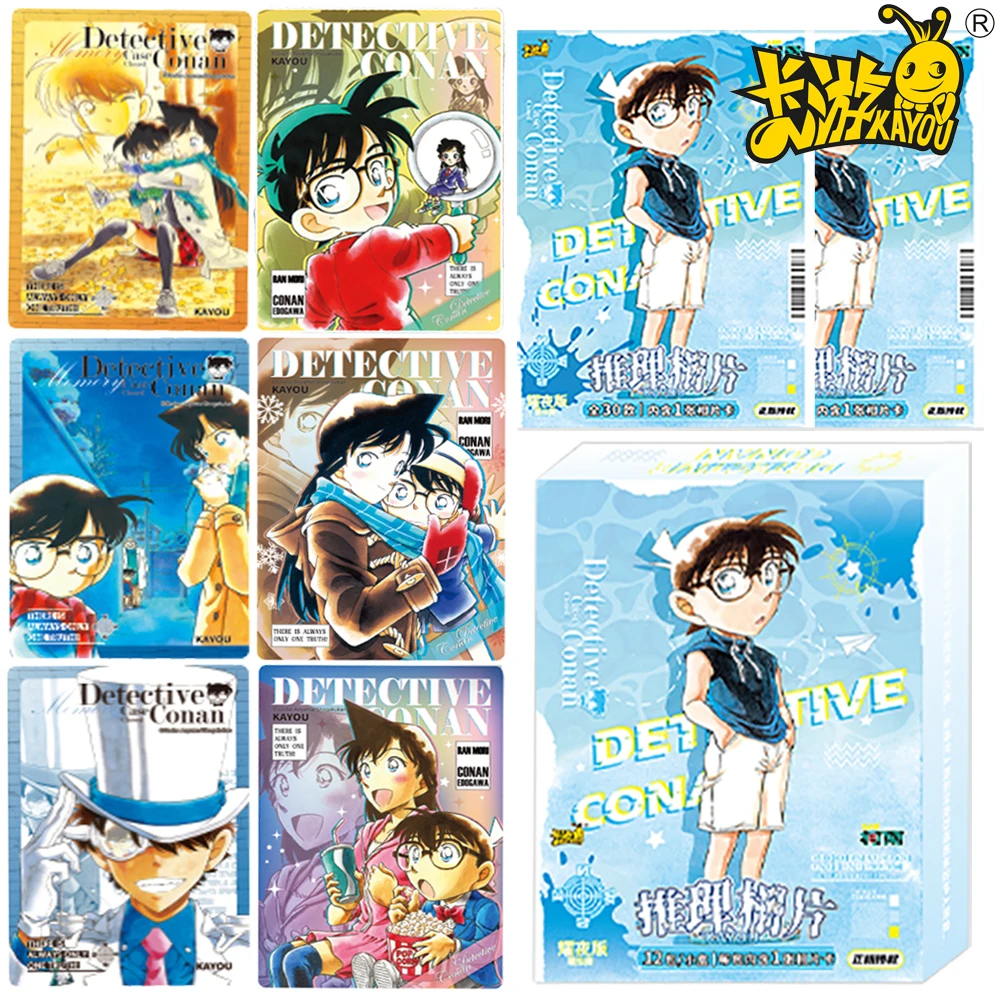 

New Kayou Original Detective Conan Collection Card HD Rare Photo Cards Children Cherish Anime Surrounding Exquisite Gifts Toys
