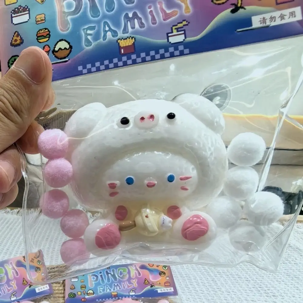 1PC prezenty dla dzieci Cute Cartoon Angel Pig Squeeze zabawka sensoryczna powolne odbicie TPR szczypta dekompresyjna Fidget Prop