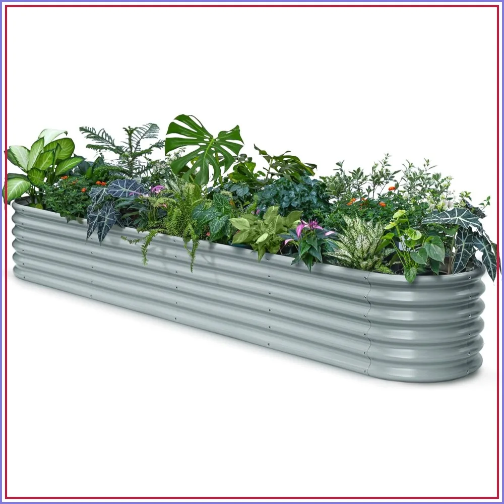 10x2x1.5ft Galvanized Raised Garden Bed 18